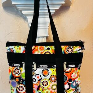 LeSportsac Tote Zippered Fun & Whimsical Pattern